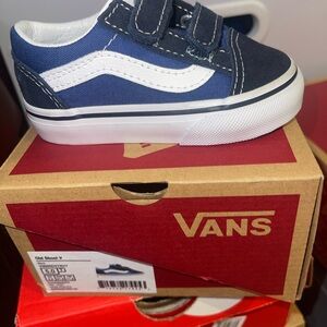 Vans Navy and White Kids' Sneakers